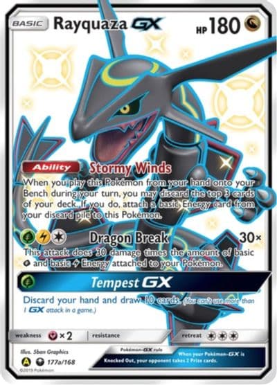 Rayquaza GX - 177a/168 Alternate Art Promos Pokemon card
