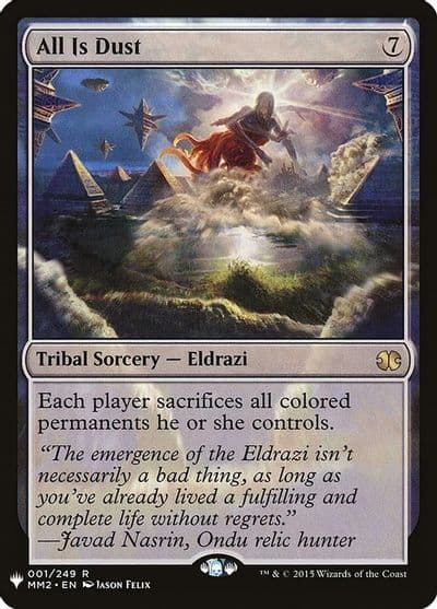 All Is Dust The List Reprints Magic card