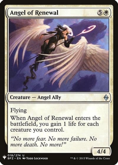 Angel of Renewal The List Reprints Magic card