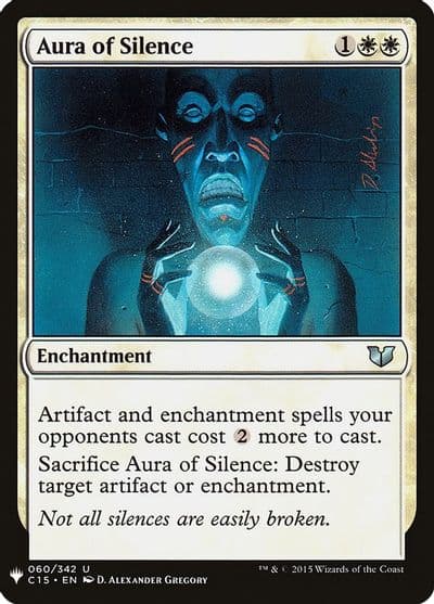 Aura of Silence The List Reprints Magic card