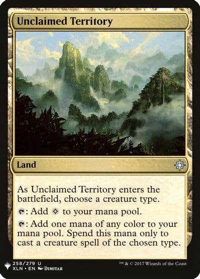 Unclaimed Territory The List Reprints Magic card