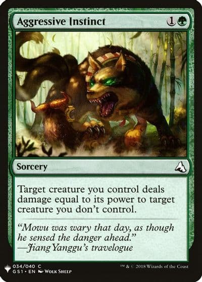 Aggressive Instinct The List Reprints Magic card