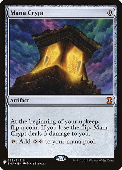 Mana Crypt The List Reprints Magic card