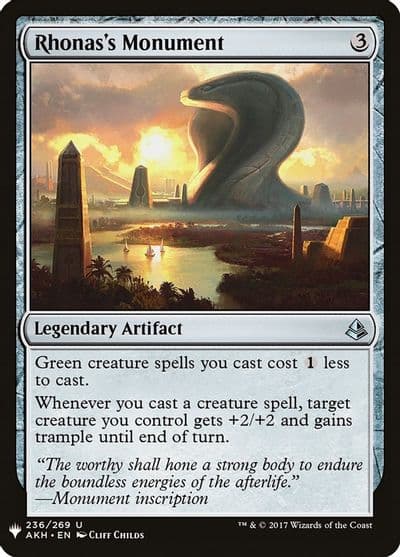 Rhonass Monument The List Reprints Magic card