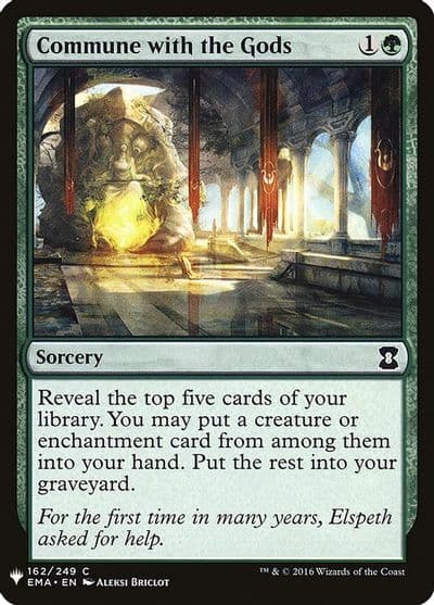 Commune with the Gods The List Reprints Magic card