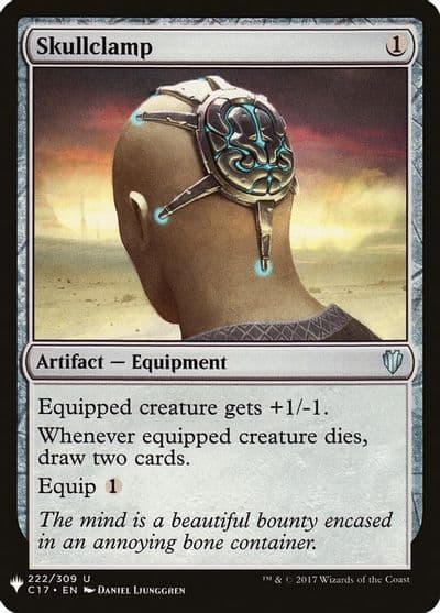 Skullclamp C17 The List Reprints Magic card