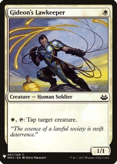 Gideons Lawkeeper The List Reprints Magic card