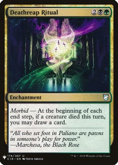 Deathreap Ritual The List Reprints Magic card