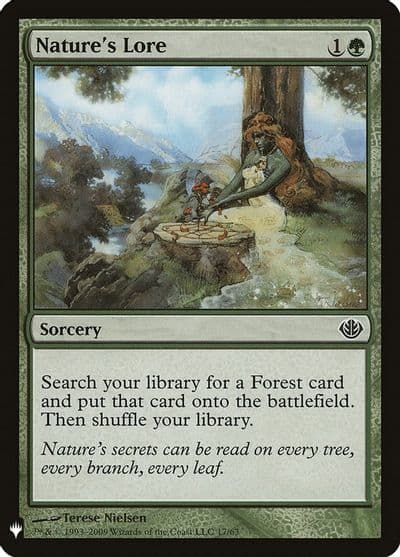 Natures Lore DDD The List Reprints Magic card