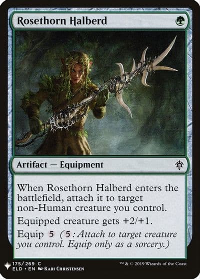 Rosethorn Halberd The List Reprints Magic card