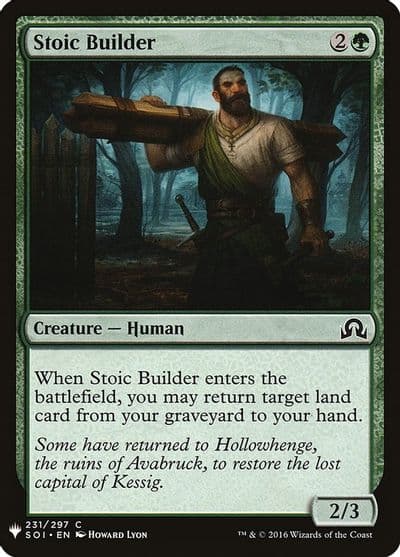 Stoic Builder The List Reprints Magic card