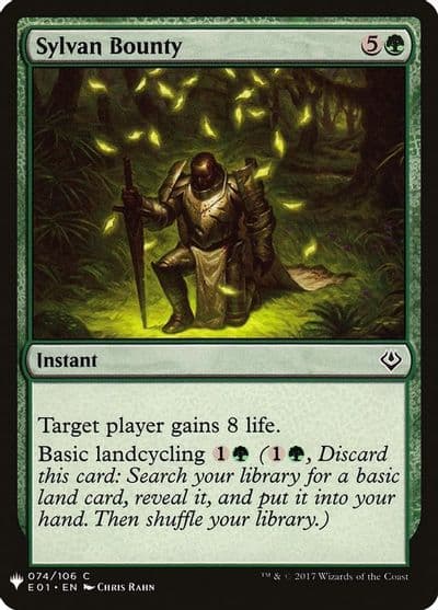 Sylvan Bounty The List Reprints Magic card