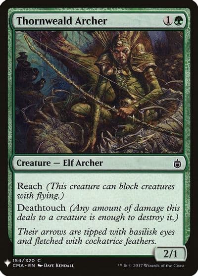 Thornweald Archer The List Reprints Magic card