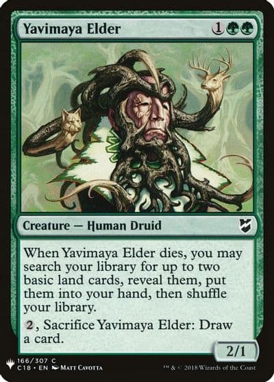 Yavimaya Elder The List Reprints Magic card