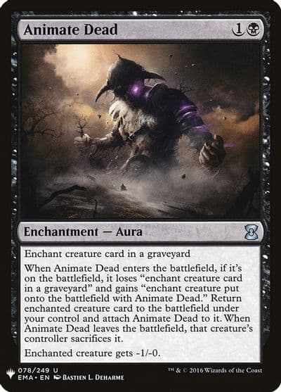 Animate Dead The List Reprints Magic card