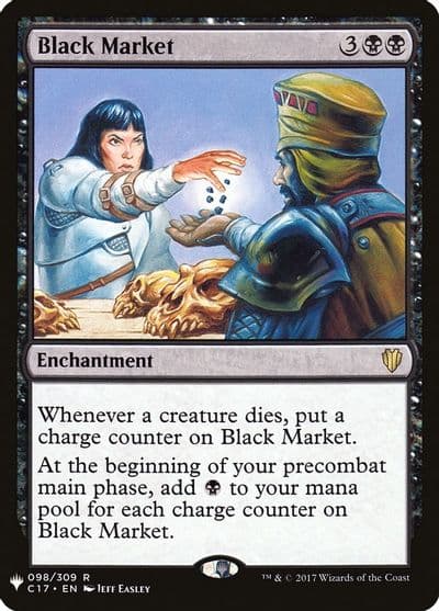 Black Market The List Reprints Magic card