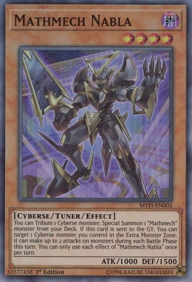 Mathmech Nabla Mystic Fighters Yu-Gi-Oh! card