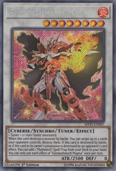 Geomathmech Magma Mystic Fighters Yu-Gi-Oh! card
