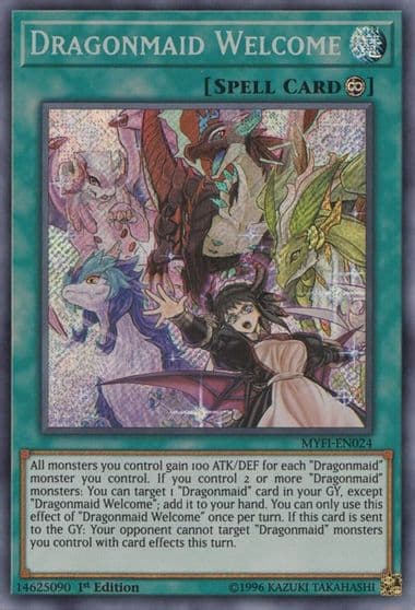 Dragonmaid Welcome Mystic Fighters Yu-Gi-Oh! card