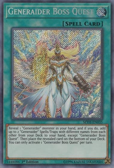 Generaider Boss Quest Mystic Fighters Yu-Gi-Oh! card