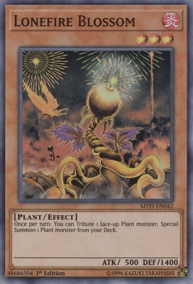 Lonefire Blossom Mystic Fighters Yu-Gi-Oh! card