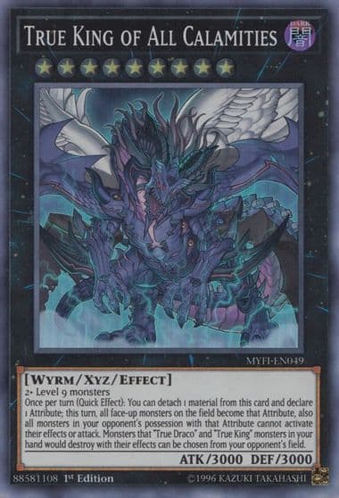 True King of All Calamities Mystic Fighters Yu-Gi-Oh! card