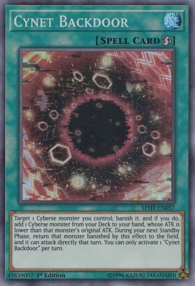 Cynet Backdoor Mystic Fighters Yu-Gi-Oh! card