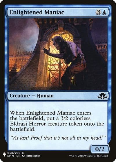 Enlightened Maniac The List Reprints Magic card