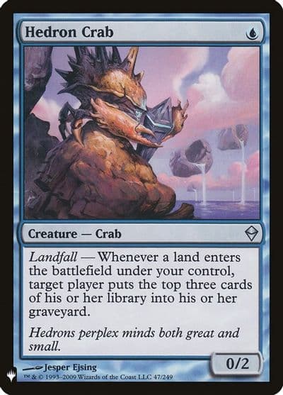 Hedron Crab The List Reprints Magic card