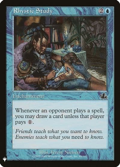 Rhystic Study The List Reprints Magic card