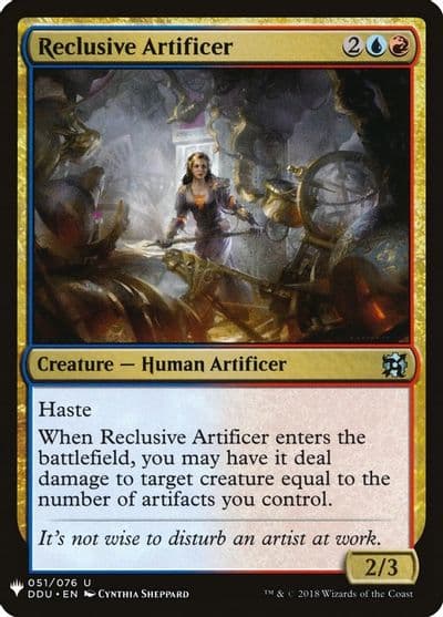 Reclusive Artificer The List Reprints Magic card