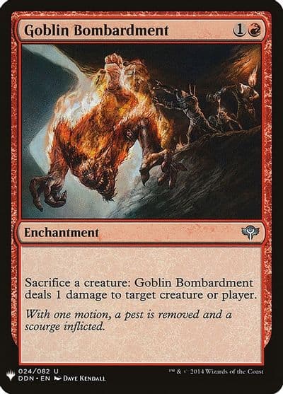 Goblin Bombardment DDN The List Reprints Magic card