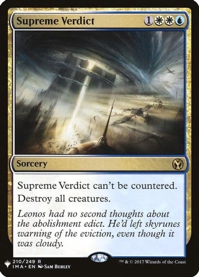 Supreme Verdict The List Reprints Magic card