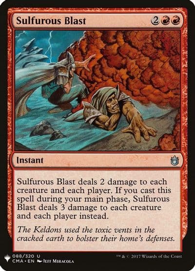 Sulfurous Blast The List Reprints Magic card