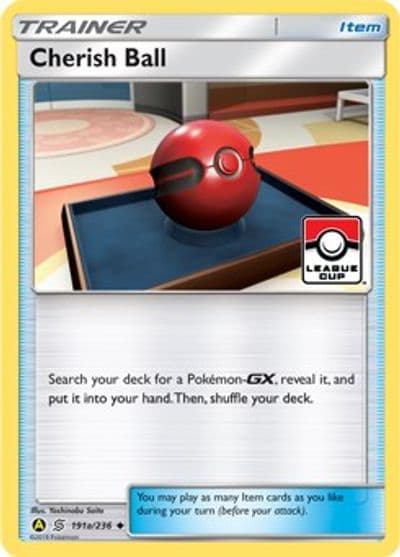 Cherish Ball - 191a/236 (League Cup) League & Championship Cards Pokemon card