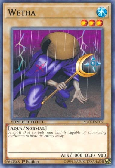 Wetha Speed Duel: Trials of the Kingdom Yu-Gi-Oh! card