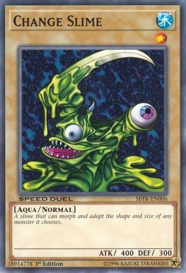Change Slime Speed Duel: Trials of the Kingdom Yu-Gi-Oh! card