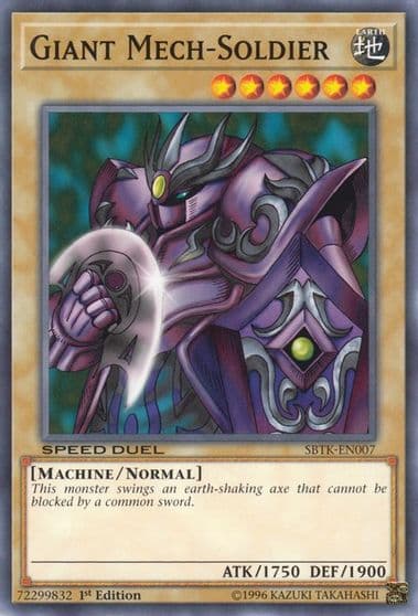 Giant Mech Soldier Speed Duel: Trials of the Kingdom Yu-Gi-Oh! card
