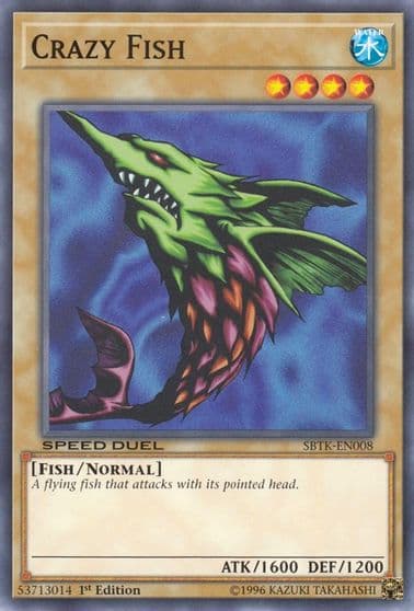 Crazy Fish Speed Duel: Trials of the Kingdom Yu-Gi-Oh! card