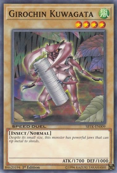 Girochin Kuwagata Speed Duel: Trials of the Kingdom Yu-Gi-Oh! card