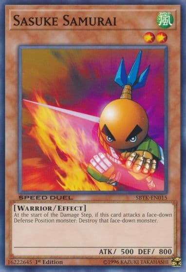 Sasuke Samurai Speed Duel: Trials of the Kingdom Yu-Gi-Oh! card
