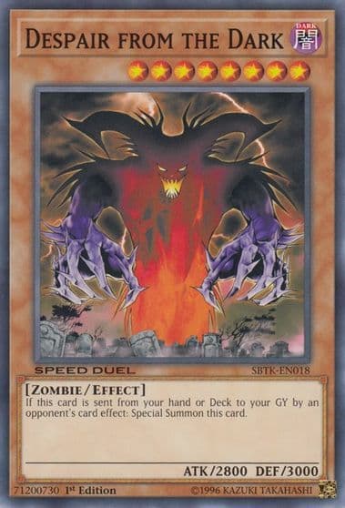 Despair from the Dark Speed Duel: Trials of the Kingdom Yu-Gi-Oh! card