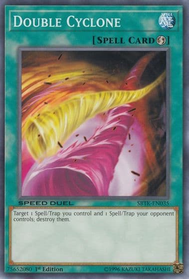 Double Cyclone Speed Duel: Trials of the Kingdom Yu-Gi-Oh! card