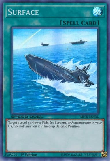 Surface Speed Duel: Trials of the Kingdom Yu-Gi-Oh! card