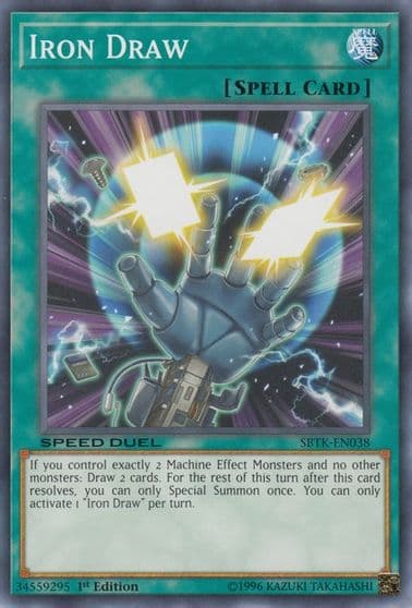 Iron Draw Speed Duel: Trials of the Kingdom Yu-Gi-Oh! card