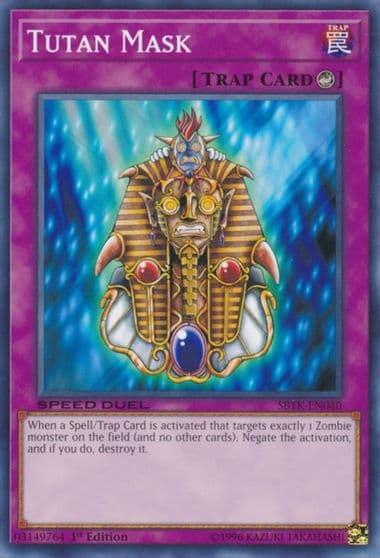 Tutan Mask Speed Duel: Trials of the Kingdom Yu-Gi-Oh! card
