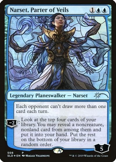 Narset Parter of Veils Stained Glass Secret Lair Drop Series Magic card