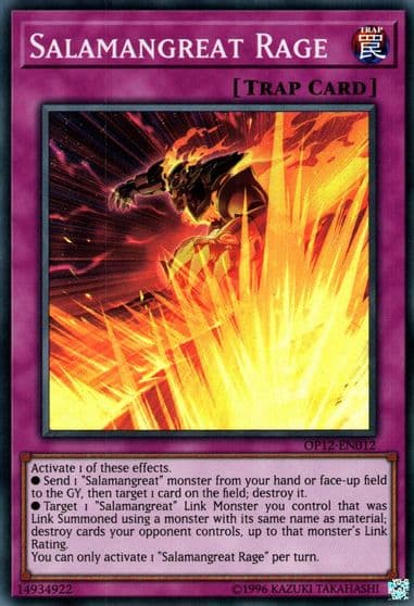 Salamangreat Rage OTS Tournament Pack 12 Yu-Gi-Oh! card