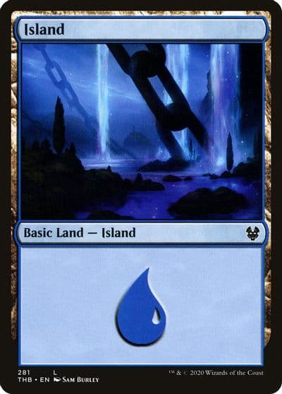 Island 281 Theros Beyond Death Magic card