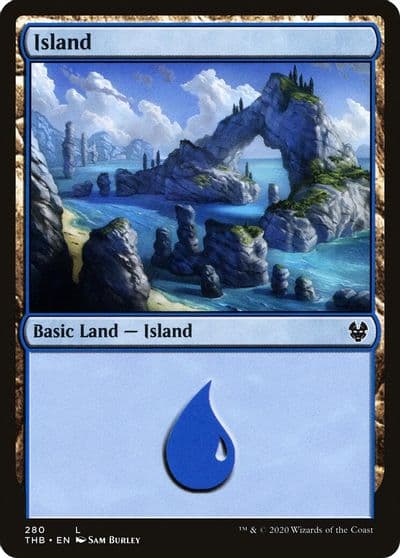 Island 280 Theros Beyond Death Magic card